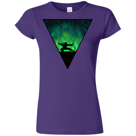 T-Shirts Purple / S Northern Lights Pose Junior Slimmer-Fit T-Shirt