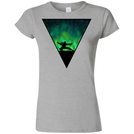 T-Shirts Sport Grey / S Northern Lights Pose Junior Slimmer-Fit T-Shirt