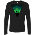 T-Shirts Black / S Northern Lights Pose Men's Premium Long Sleeve