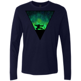 T-Shirts Midnight Navy / S Northern Lights Pose Men's Premium Long Sleeve