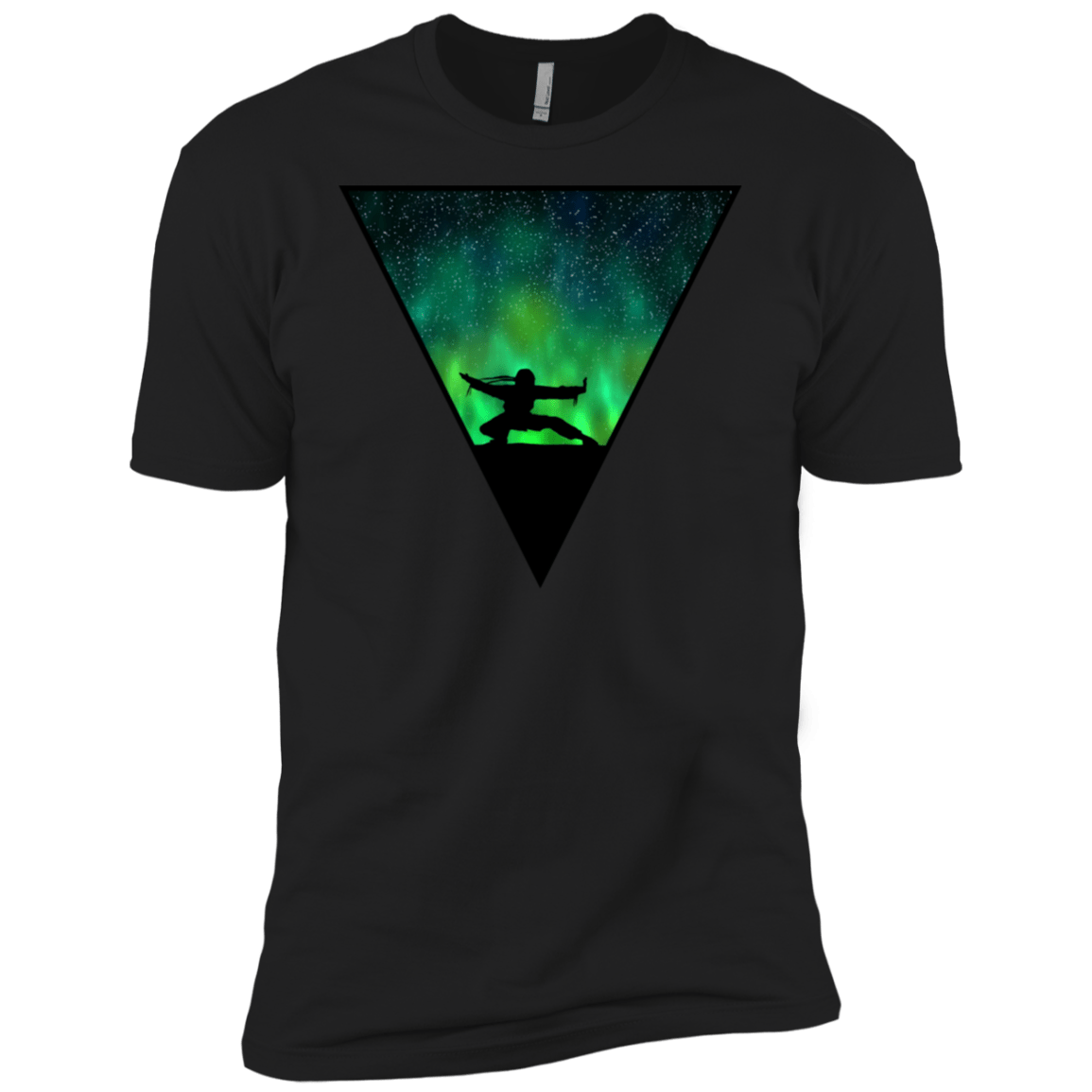 T-Shirts Black / X-Small Northern Lights Pose Men's Premium T-Shirt
