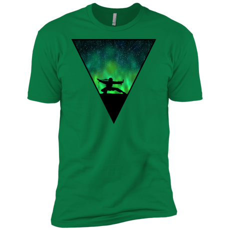 T-Shirts Kelly Green / X-Small Northern Lights Pose Men's Premium T-Shirt