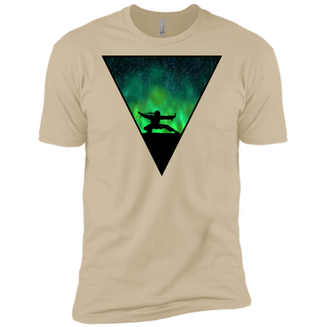 T-Shirts Sand / X-Small Northern Lights Pose Men's Premium T-Shirt