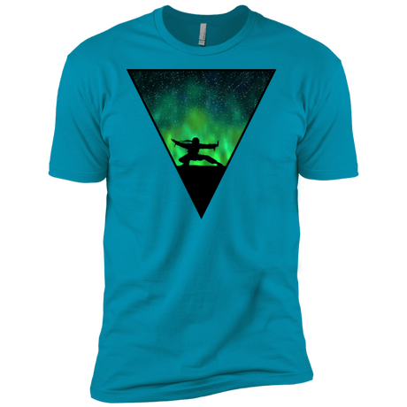 T-Shirts Turquoise / X-Small Northern Lights Pose Men's Premium T-Shirt