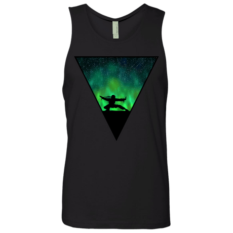 T-Shirts Black / S Northern Lights Pose Men's Premium Tank Top