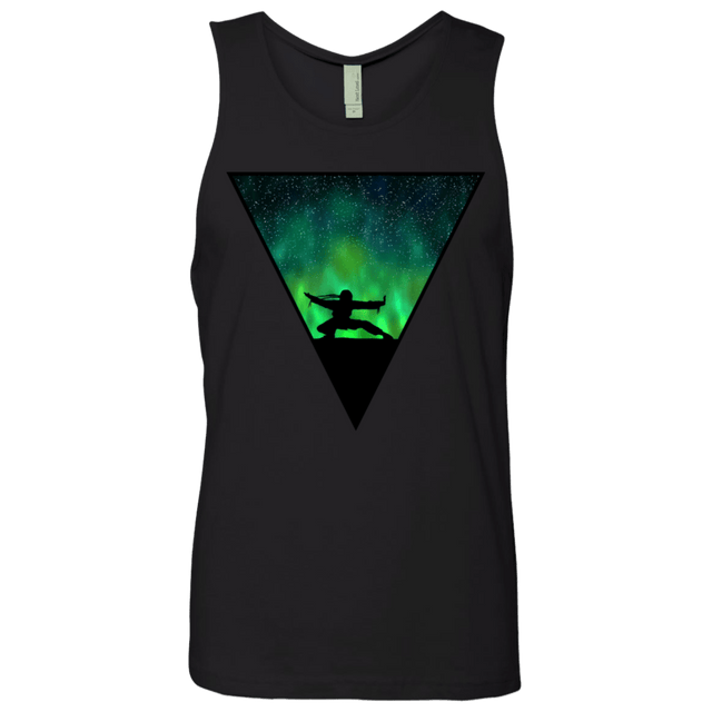 T-Shirts Black / S Northern Lights Pose Men's Premium Tank Top