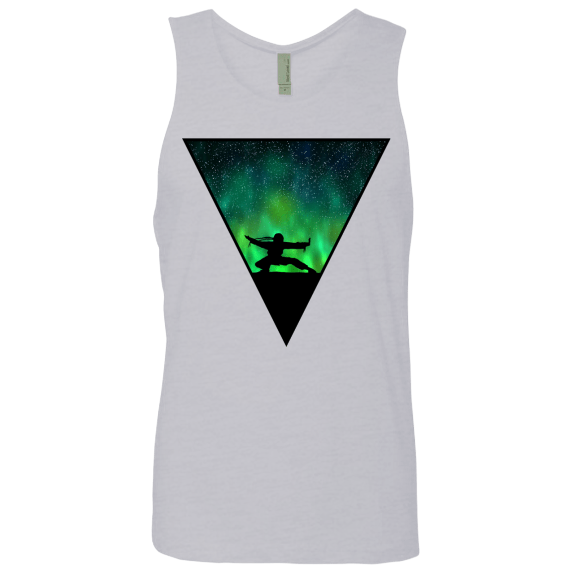 T-Shirts Heather Grey / S Northern Lights Pose Men's Premium Tank Top