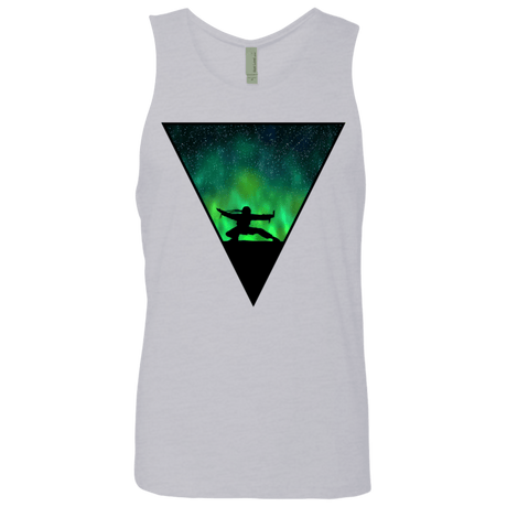 T-Shirts Heather Grey / S Northern Lights Pose Men's Premium Tank Top