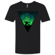T-Shirts Black / X-Small Northern Lights Pose Men's Premium V-Neck