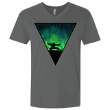T-Shirts Heavy Metal / X-Small Northern Lights Pose Men's Premium V-Neck