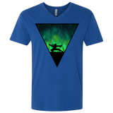 T-Shirts Royal / X-Small Northern Lights Pose Men's Premium V-Neck