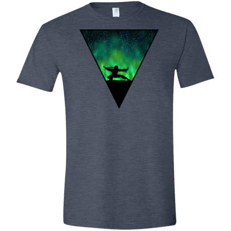 T-Shirts Heather Navy / S Northern Lights Pose Men's Semi-Fitted Softstyle