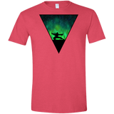 T-Shirts Heather Red / S Northern Lights Pose Men's Semi-Fitted Softstyle