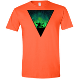 T-Shirts Orange / S Northern Lights Pose Men's Semi-Fitted Softstyle