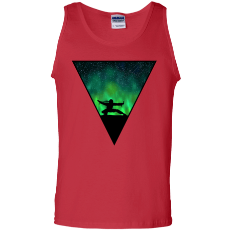 T-Shirts Red / S Northern Lights Pose Men's Tank Top