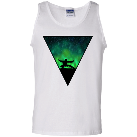 T-Shirts White / S Northern Lights Pose Men's Tank Top