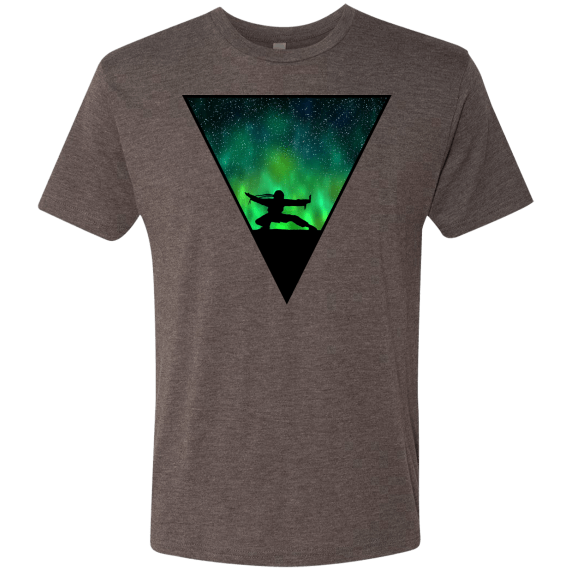 T-Shirts Macchiato / S Northern Lights Pose Men's Triblend T-Shirt