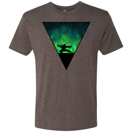 T-Shirts Macchiato / S Northern Lights Pose Men's Triblend T-Shirt