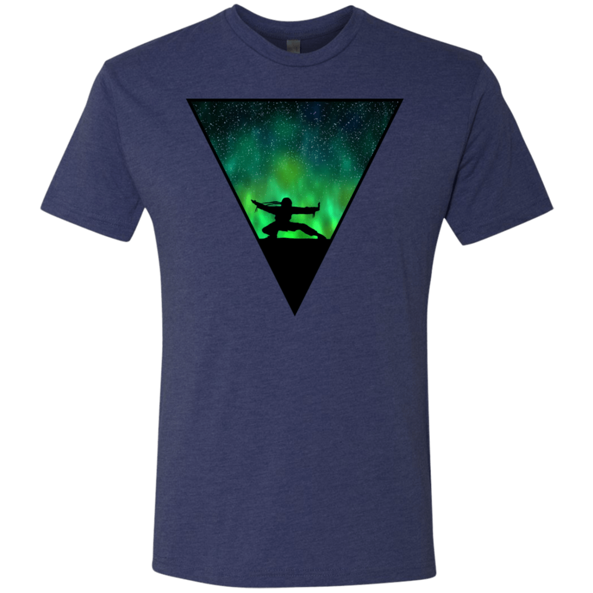 T-Shirts Vintage Navy / S Northern Lights Pose Men's Triblend T-Shirt