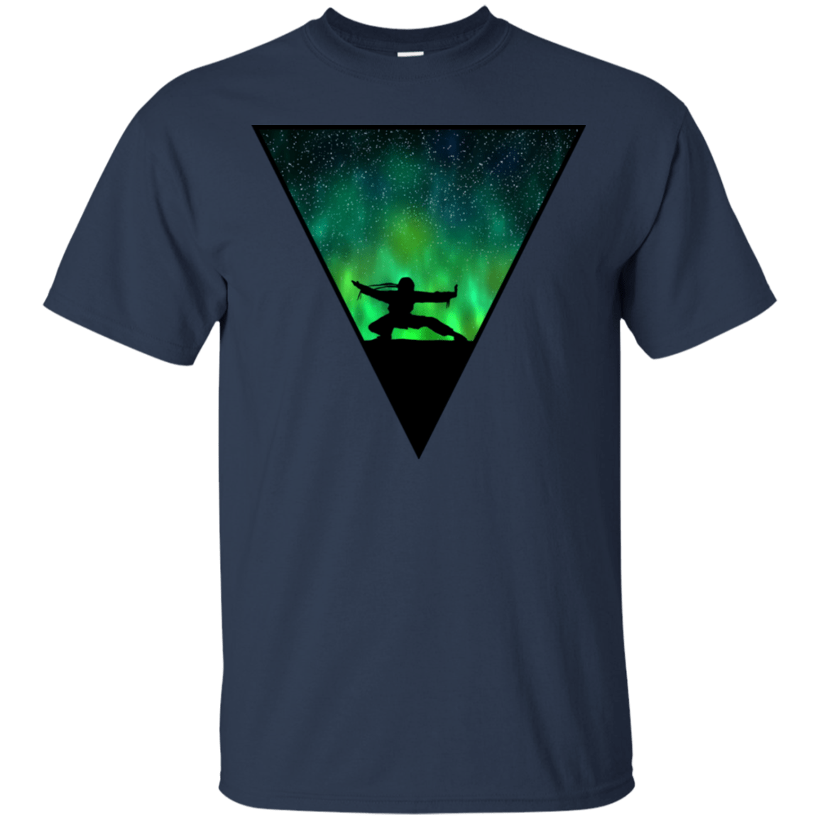 T-Shirts Navy / S Northern Lights Pose T-Shirt