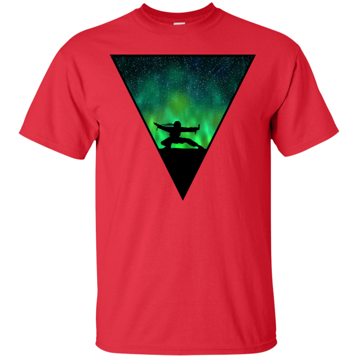 T-Shirts Red / S Northern Lights Pose T-Shirt