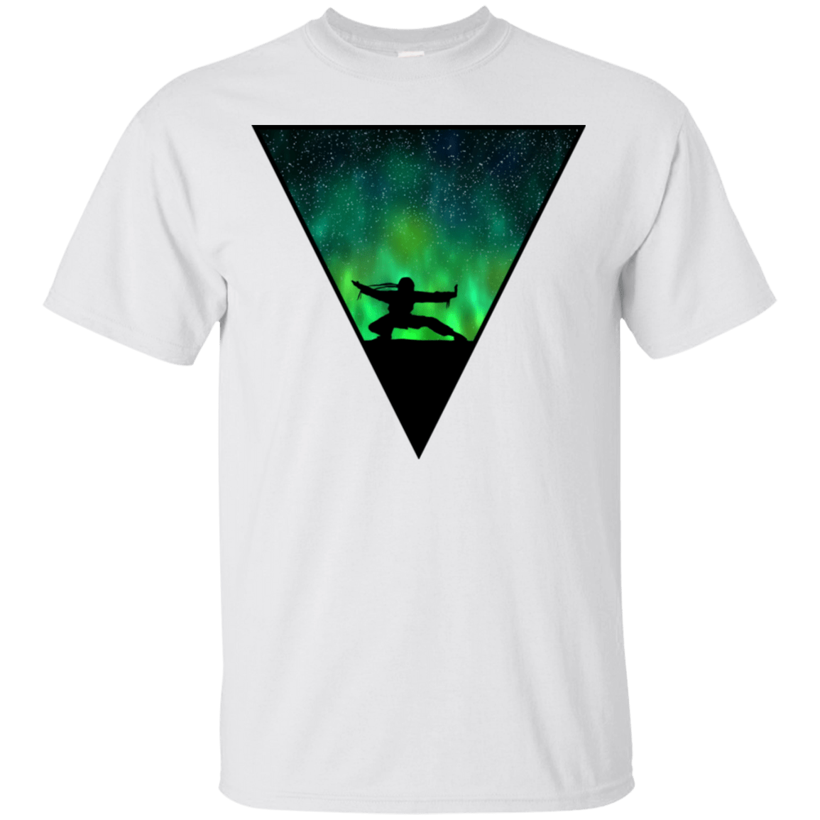 T-Shirts White / S Northern Lights Pose T-Shirt