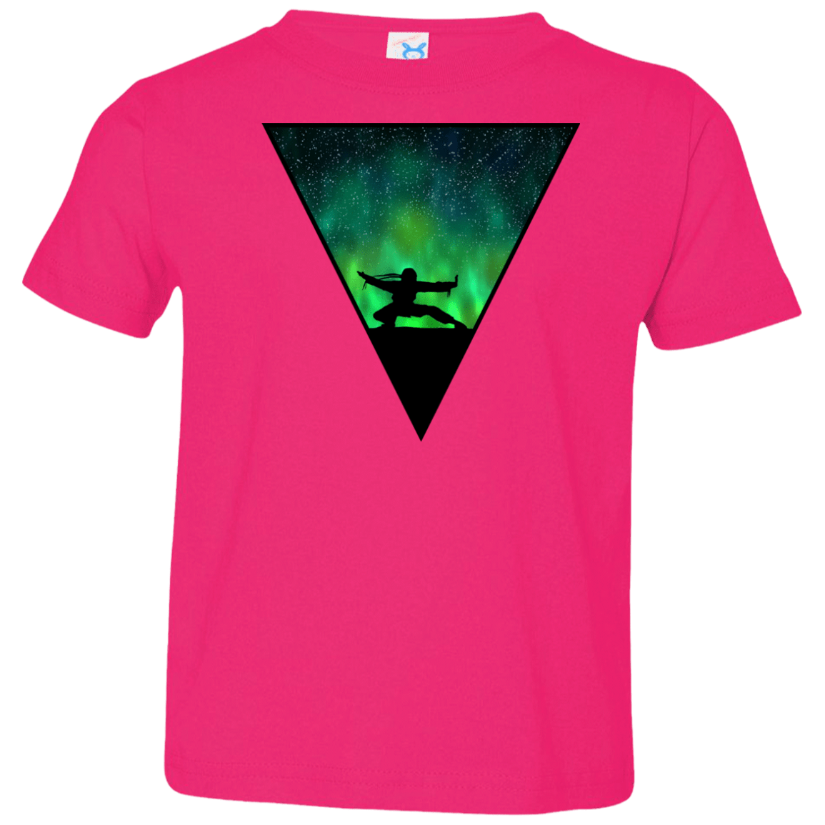 T-Shirts Hot Pink / 2T Northern Lights Pose Toddler Premium T-Shirt