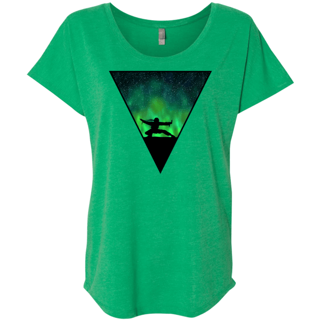 T-Shirts Envy / X-Small Northern Lights Pose Triblend Dolman Sleeve