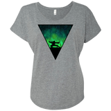 T-Shirts Premium Heather / X-Small Northern Lights Pose Triblend Dolman Sleeve