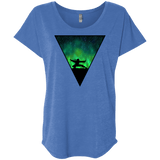 T-Shirts Vintage Royal / X-Small Northern Lights Pose Triblend Dolman Sleeve