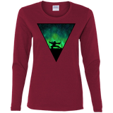 T-Shirts Cardinal / S Northern Lights Pose Women's Long Sleeve T-Shirt