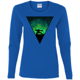 T-Shirts Royal / S Northern Lights Pose Women's Long Sleeve T-Shirt