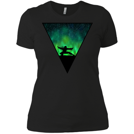 T-Shirts Black / X-Small Northern Lights Pose Women's Premium T-Shirt