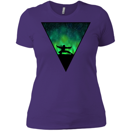 T-Shirts Purple Rush/ / X-Small Northern Lights Pose Women's Premium T-Shirt
