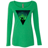 T-Shirts Envy / S Northern Lights Pose Women's Triblend Long Sleeve Shirt
