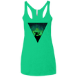 T-Shirts Envy / X-Small Northern Lights Pose Women's Triblend Racerback Tank