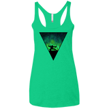 T-Shirts Envy / X-Small Northern Lights Pose Women's Triblend Racerback Tank