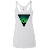T-Shirts Heather White / X-Small Northern Lights Pose Women's Triblend Racerback Tank