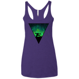 T-Shirts Purple Rush / X-Small Northern Lights Pose Women's Triblend Racerback Tank