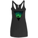 T-Shirts Vintage Black / X-Small Northern Lights Pose Women's Triblend Racerback Tank