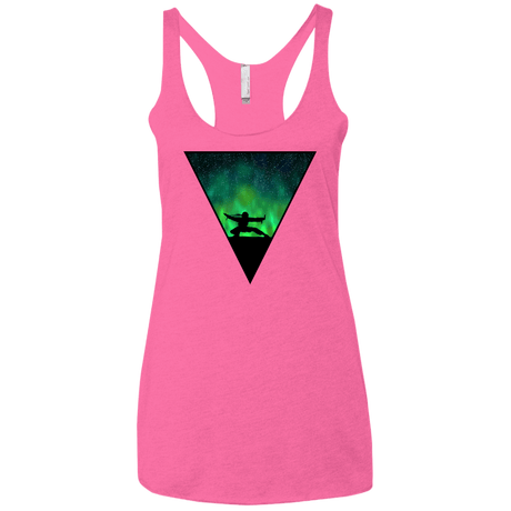 T-Shirts Vintage Pink / X-Small Northern Lights Pose Women's Triblend Racerback Tank