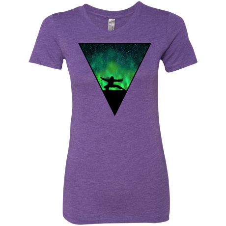 T-Shirts Purple Rush / S Northern Lights Pose Women's Triblend T-Shirt