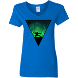 T-Shirts Royal / S Northern Lights Pose Women's V-Neck T-Shirt