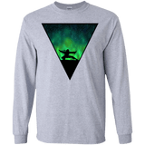 T-Shirts Sport Grey / YS Northern Lights Pose Youth Long Sleeve T-Shirt