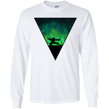 T-Shirts White / YS Northern Lights Pose Youth Long Sleeve T-Shirt