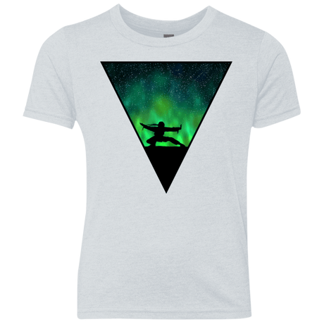 T-Shirts Heather White / YXS Northern Lights Pose Youth Triblend T-Shirt