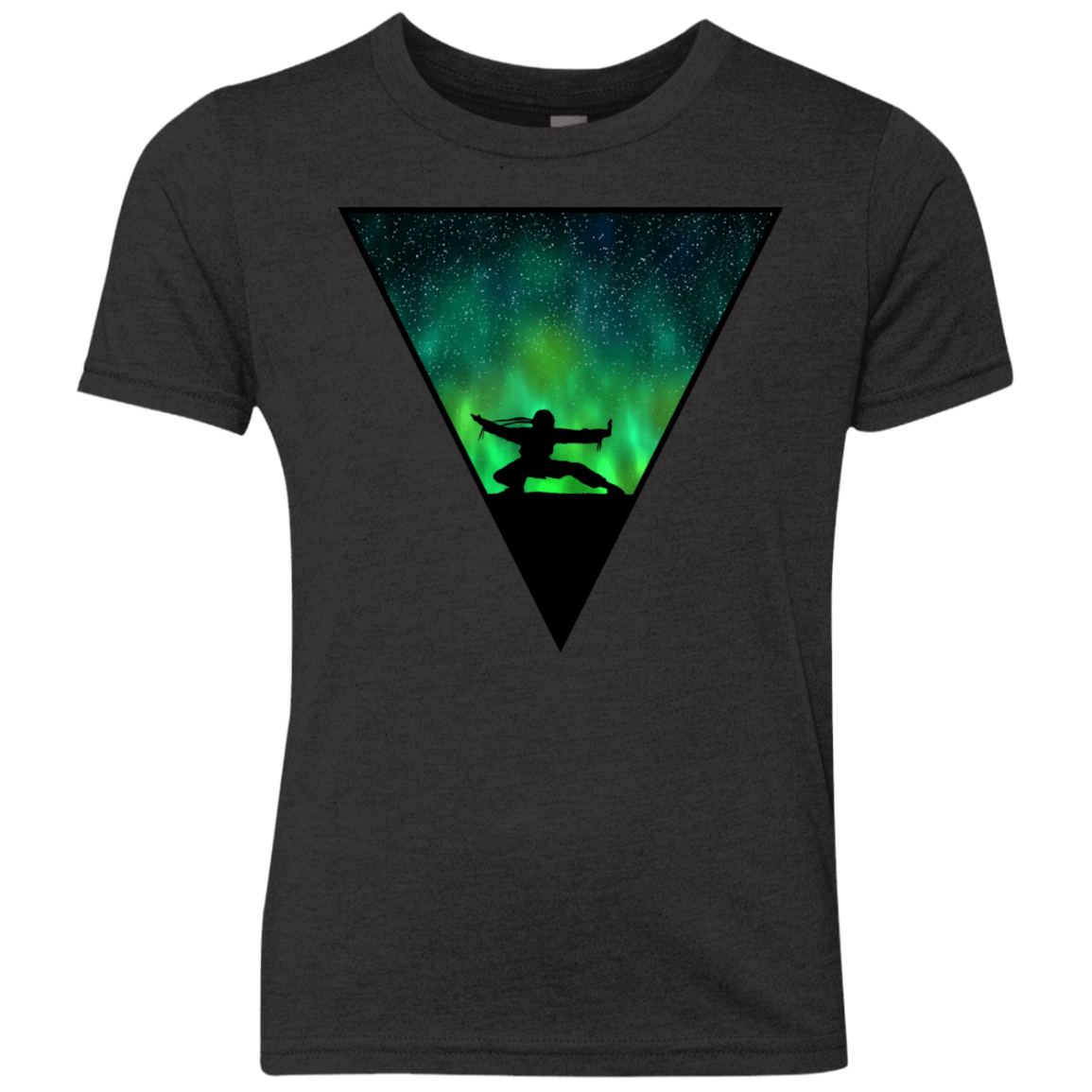 T-Shirts Vintage Black / YXS Northern Lights Pose Youth Triblend T-Shirt