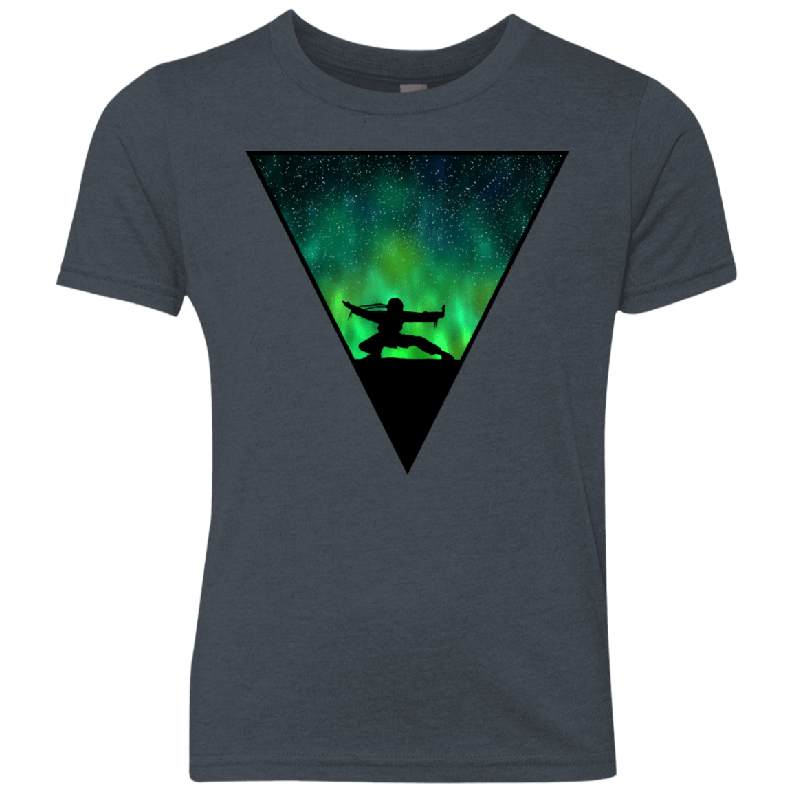 T-Shirts Vintage Navy / YXS Northern Lights Pose Youth Triblend T-Shirt