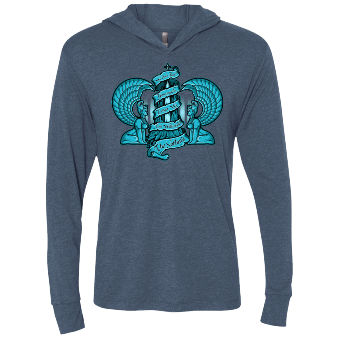 T-Shirts Indigo / X-Small NORTHERN ORACLE Triblend Long Sleeve Hoodie Tee