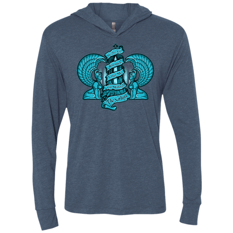 T-Shirts Indigo / X-Small NORTHERN ORACLE Triblend Long Sleeve Hoodie Tee